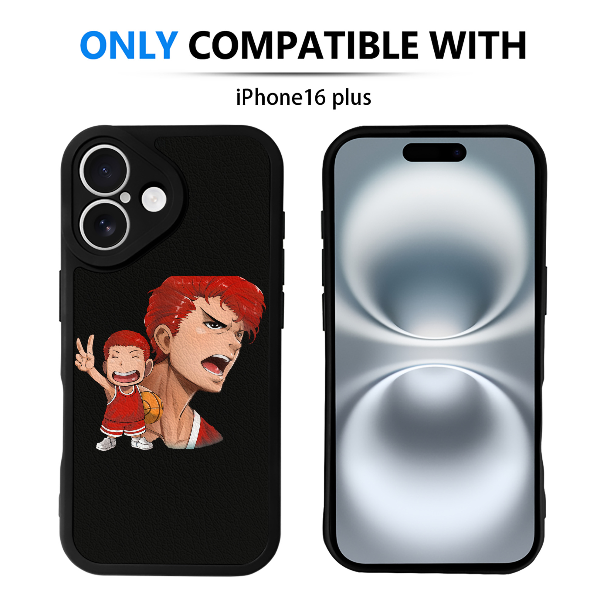 （画像用） SLAM DUNK／スラムダンク 【iPhone 16シリーズ対応】シリコンスマホケース（レザー調） 材質：シリコン